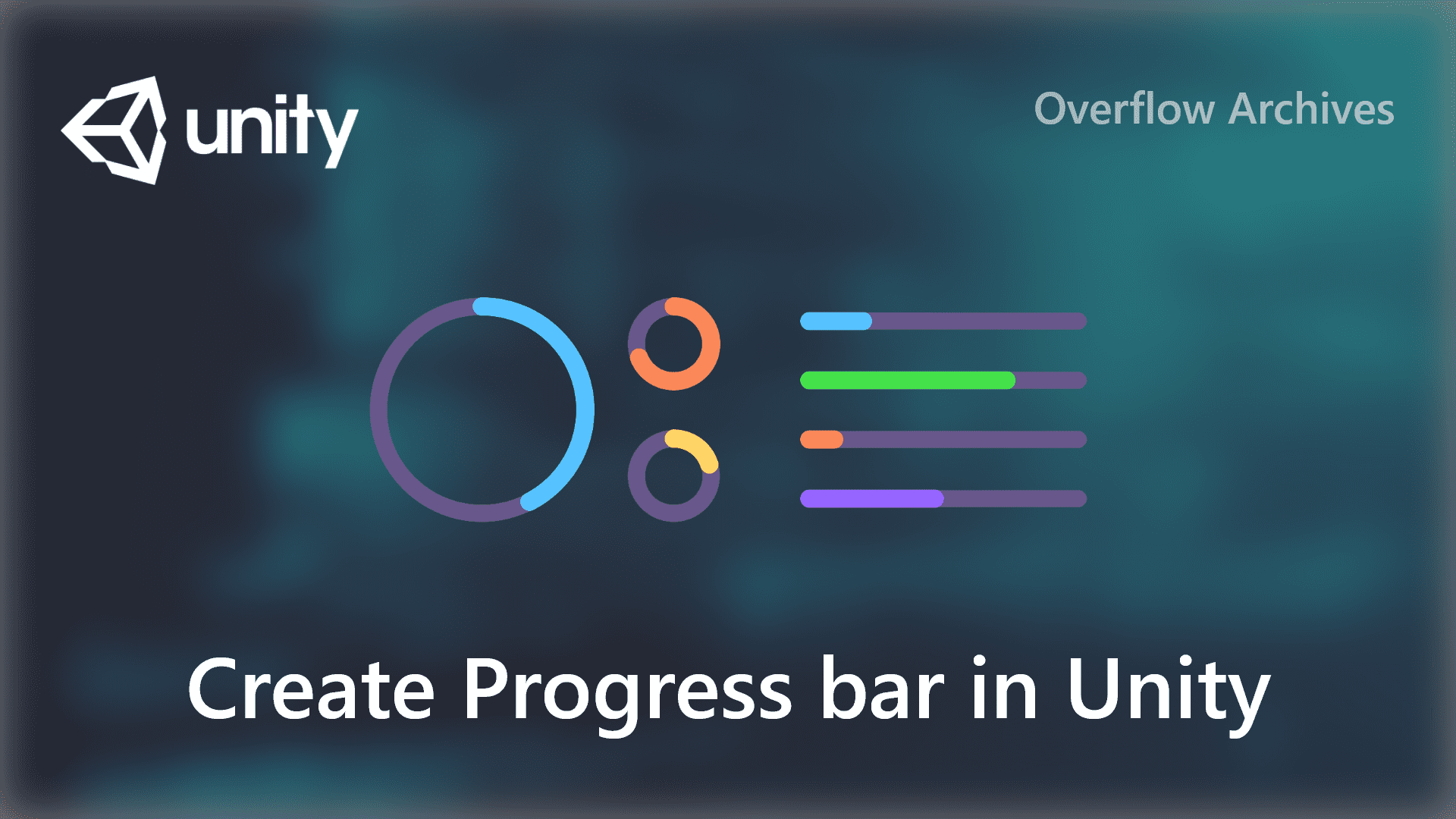 How To Create Progress Bar In Unity 3D Overflow Archives